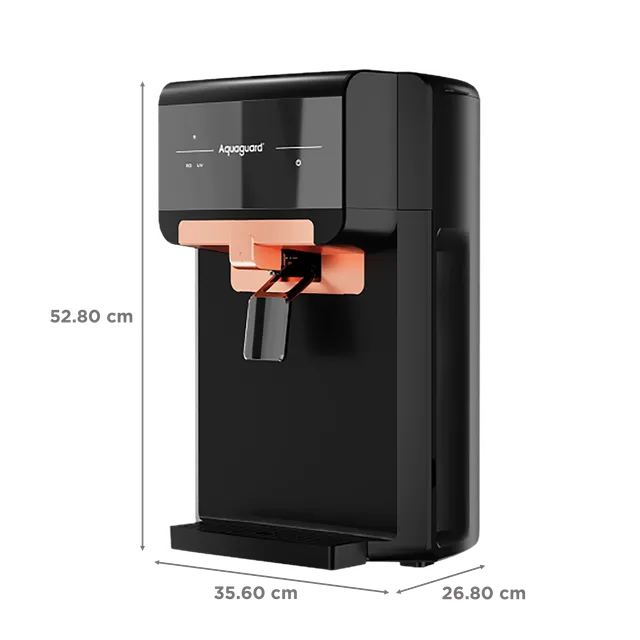 Aquaguard Eden 6L RO + UV + MTDS + SS Smart Water Purifier with Active Copper Zinc Booster Tech and 7 Stage Purification (Deep Black) (OPENBOX)