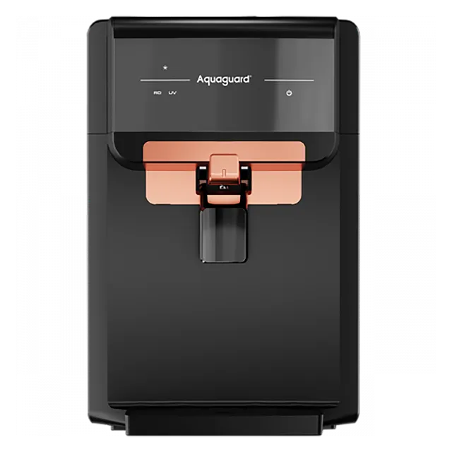 Aquaguard Eden 6L RO + UV + MTDS + SS Smart Water Purifier with Active Copper Zinc Booster Tech and 7 Stage Purification (Deep Black) (OPENBOX)