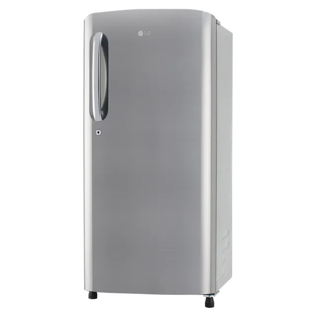 LG 185 Litres 3 Star Direct Cool Single Door Refrigerator with Stabilizer Free Operation (GL-B201APZD, Shiny Steel) (OPENBOX)