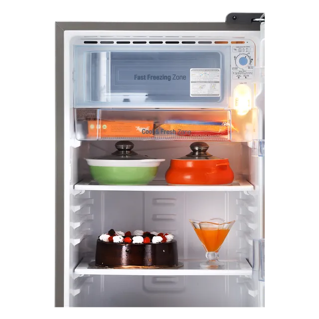 LG 185 Litres 3 Star Direct Cool Single Door Refrigerator with Stabilizer Free Operation (GL-B201APZD, Shiny Steel) (OPENBOX)