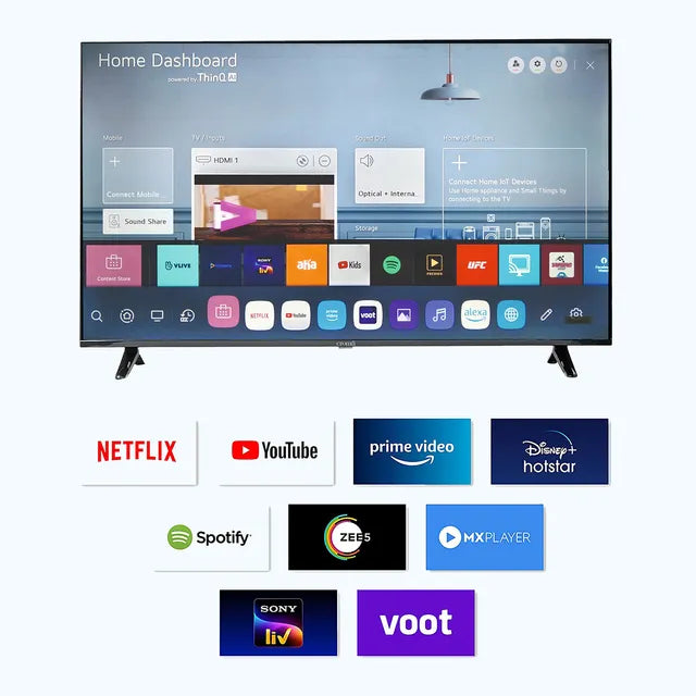 Croma 140 cm (55 inch) 4K Ultra HD LED WebOS TV with Google Assistant (OPENBOX)