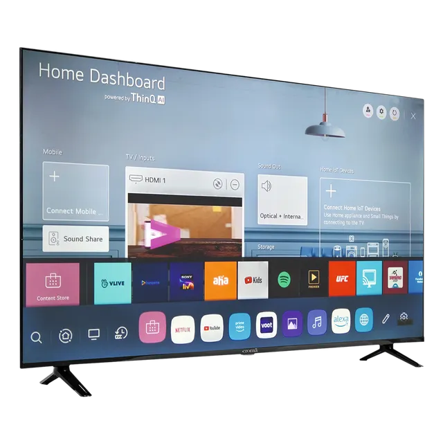 Croma 140 cm (55 inch) 4K Ultra HD LED WebOS TV with Google Assistant (OPENBOX)