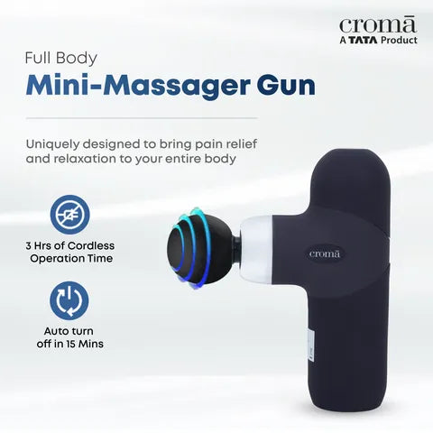 Croma Mini Massager Gun (CRSH006MRA028201) (OPENBOX)