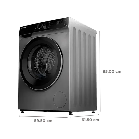 Toshiba 9 kg Fully Automatic Front Load Washing Machine (TW-BJ100M4, Silver) (OPENBOX)