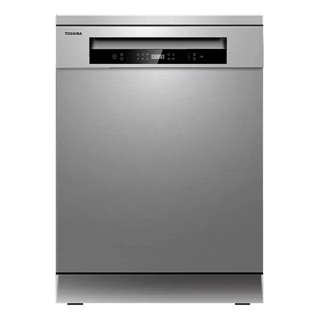 TOSHIBA 14 Place Settings Free Standing Dishwasher with Anti Bacterial Technology (Silver) Be the First One to Review - OPEN BOX