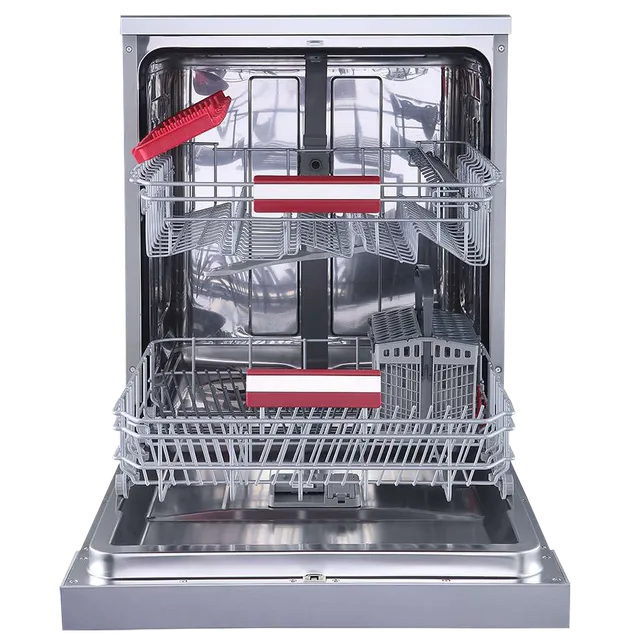 TOSHIBA 14 Place Settings Free Standing Dishwasher with Anti Bacterial Technology (Silver) Be the First One to Review - OPEN BOX