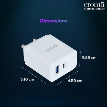 CROMA 20W QC PD CHARGER (OPENBOX)