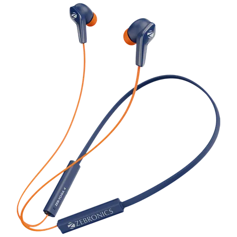 Zebronics Zeb-Yoga 4 Bluetooth Neckband (Blue) (OPENBOX)