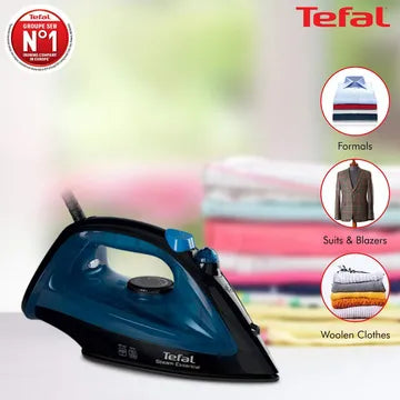 Tefal Steam Essential 1200 Watts 150ml Steam Iron Anti-Calc Feature, FV1028O1 (OPENBOX)