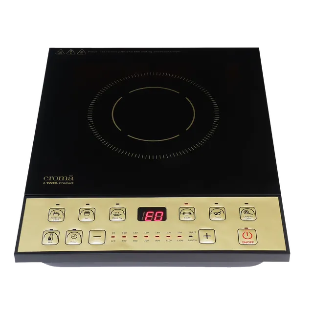 Croma 1600W Induction Cooktop with 7 Preset Menus (OPENBOX)