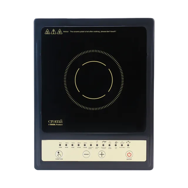 Croma 1200W Induction Cooktop with 7 Preset Menus (OPENBOX)