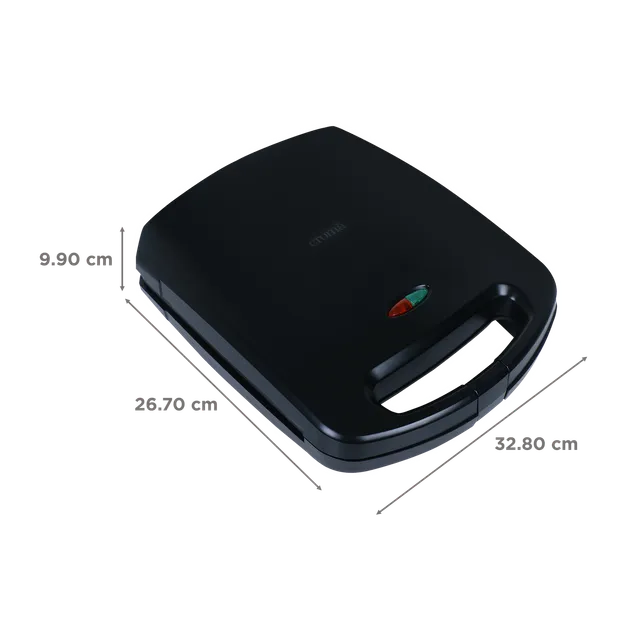 Croma 1500W 4 Slice Sandwich Maker with Auto Shut Off (Black) (OPENBOX)