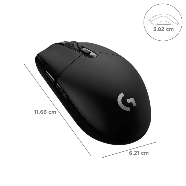 Logitech G304 Wireless Optical Gaming Mouse (12000 DPI Adjustable, HERO Sensor, Black) (OPENBOX)