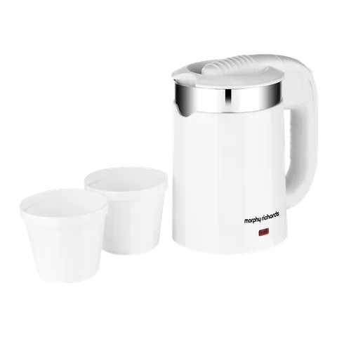 Morphy richards Luxe Beauty 700 Watt 0.5 Litre Electric Kettle with Auto Shut Off (White) (OPENBOX)