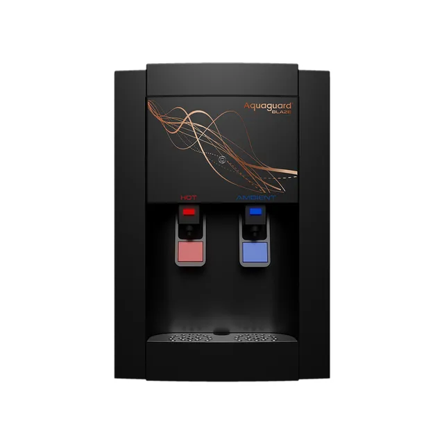 Aquaguard Blaze Slim 3.9L RO + UV + MTDS Hot & Cold Smart Water Purifier with Active Copper Zinc Booster Tech and 7 Stage Purification (Deep Black) (OPENBOX)