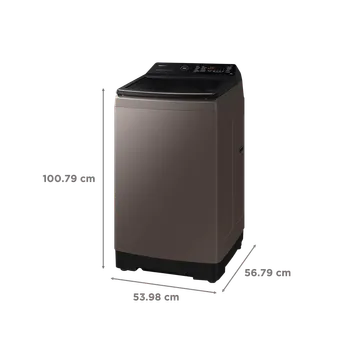 SAMSUNG 10 kg 5 Star Fully Automatic Top Load Washing Machine (WA10BG4686BRTL, In-built Heater, Rose Brown) (OPENBOX)