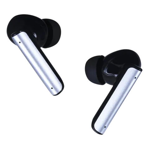 Croma TWS Earbuds with Active Noise Cancellation (IPX5 Water Resistant, Fast Charging Support, Black and Grey) (OPENBOX)