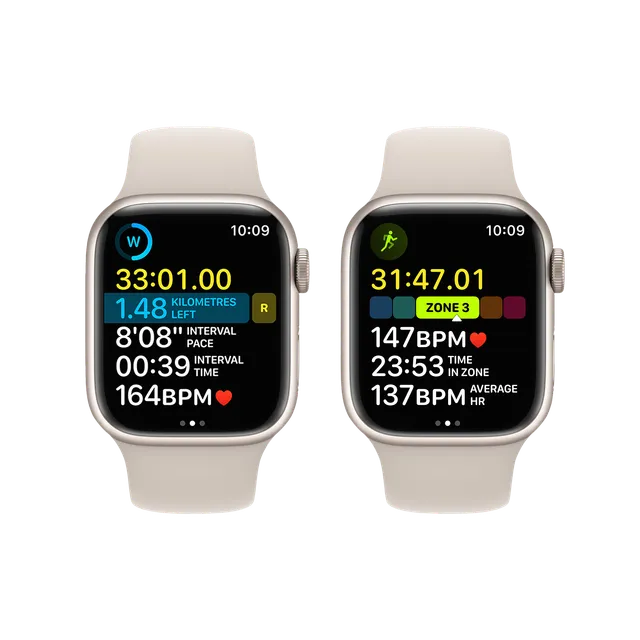 Apple Watch Series 8 GPS with Sports Band (45mm Retina LTPO OLED Display, Starlight Aluminium Case) (OPENBOX)