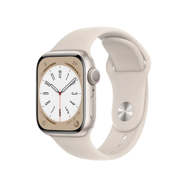 Apple Watch Series 8 GPS with Sports Band (45mm Retina LTPO OLED Display, Starlight Aluminium Case) (OPENBOX)
