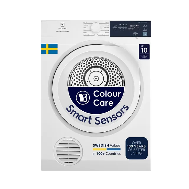 Electrolux UltimateCare 300 7.5 kg Fully Automatic Front Load Dryer (ReverseTumbling Function, EDV754H3WB, White) (OPENBOX)