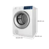 Electrolux 8.5 Kg Fully Automatic Front Load Dryer (UltimateCare 300, EDV854J3WB, ReverseTumbling, White) (OPENBOX)
