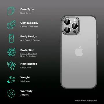 INBASE CASE LUXE MATTE IP14 PRO MX BLK (OPENBOX)