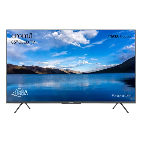 Croma 165 cm (65 inch) QLED 4K Ultra HD Google TV with Dolby Atmos (OPENBOX)