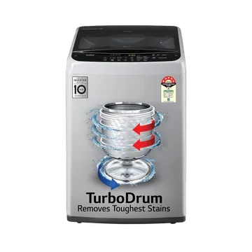 LG 7 kg 5 Star Inverter Fully Automatic Top Load Washing Machine (T70SPSF2Z.ASFQEIL, Auto Balance System, Middle Free Silver) (OPENBOX)