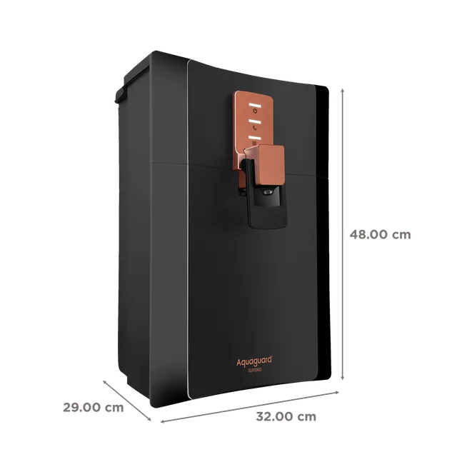 Aquaguard Superio 5L RO + UV + MTDS + SS Smart Water Purifier with Active Copper Zinc Booster Tech and 7 Stage Purification (Black/Metallic Copper) (OPENBOX)