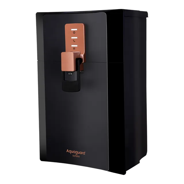 Aquaguard Superio 5L RO + UV + MTDS + SS Smart Water Purifier with Active Copper Zinc Booster Tech and 7 Stage Purification (Black/Metallic Copper) (OPENBOX)