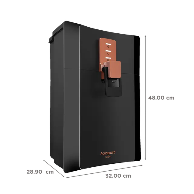 Aquaguard Superio 6L UV + UF Water Purifier with Mineral Guard Technology (Black/Metallic Copper) (OPENBOX)