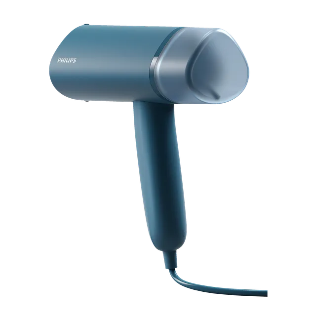 PHILIPS 3000 Series 1000 Watts 100ml Handheld Garment Steamer (Foldable, STH3000/20, Reno Blue) (OPENBOX)