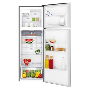 Electrolux 341 Litres 2 Star Frost Free Double Door Refrigerator (Black Steel) (OPENBOX)