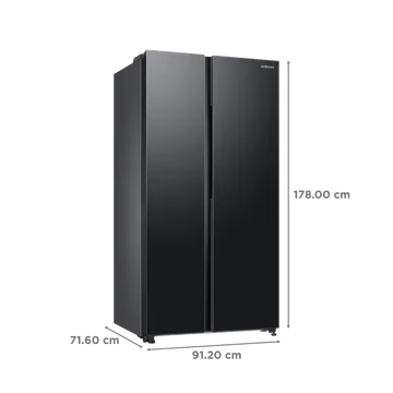 SAMSUNG SBS 653L RS76CG8113B1HL BLK 3S (OPENBOX)