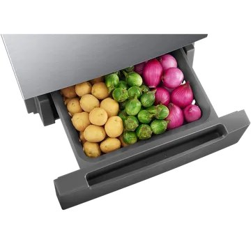 Samsung 236 Litres 2 Star Auto Defrost Double Door Convertible Refrigerator with Convertible Freezer (RT28C3832S8/HL, Elegant Inox) (OPENBOX)