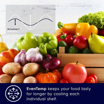 Electrolux 425 Litres 2 Star Frost Free Double Door Refrigerator (RIN Steel) (OPENBOX)