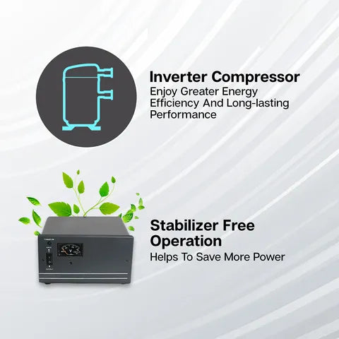 Croma 256 Litres 2 Star Frost Free Double Door Refrigerator with Inverter Technology (OPENBOX)