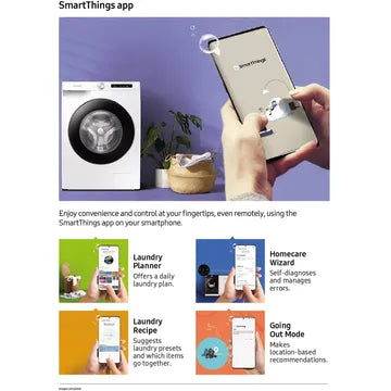 SAMSUNG 12 kg 5 Star Inverter Fully Automatic Front Load Washing Machine (WW12T504DAB/TL, Built-In Heater, Black Caviar) (OPENBOX)