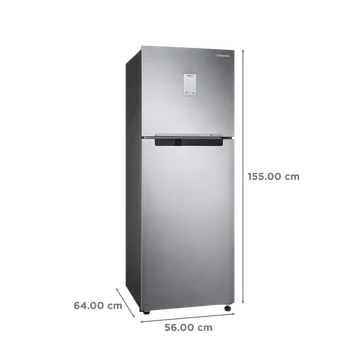 Samsung 224 Litres 2 Star Frost Free Double Door Refrigerator with Curd Maestro and Digital Inverter Compressor (RT28C3522S8/HL, Elegant Inox) (OPENBOX)