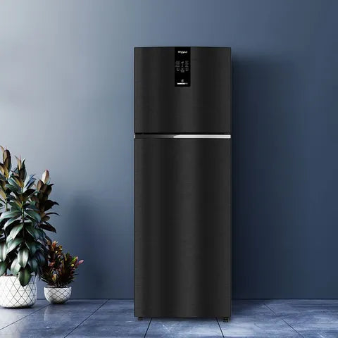 Whirlpool Intellifresh Pro 375 327 Litres 2 Star Frost Free Double Door Convertible Refrigerator with 6th Sense Technology (Grey) (OPENBOX)