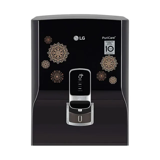 LG PuriCare 8L RO + UV Water Purifier with Mineral Booster (Black with Regal Pattern) (OPENBOX)