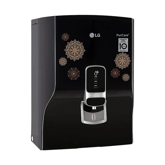 LG PuriCare 8L RO + UV Water Purifier with Mineral Booster (Black with Regal Pattern) (OPENBOX)