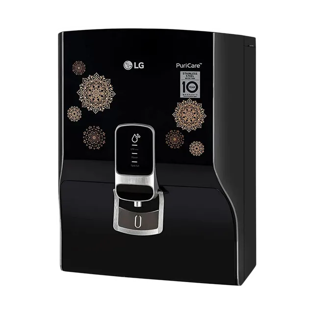 LG PuriCare 8L RO + UV Water Purifier with Mineral Booster (Black with Regal Pattern) (OPENBOX)