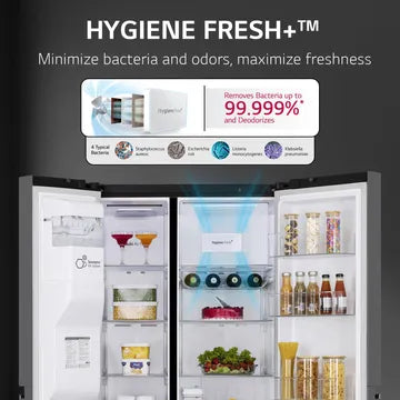 LG SBS 635L GL-L257CMCX MTBLK 3S (OPENBOX)