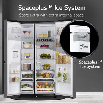 LG SBS 635L GL-L257CMCX MTBLK 3S (OPENBOX)