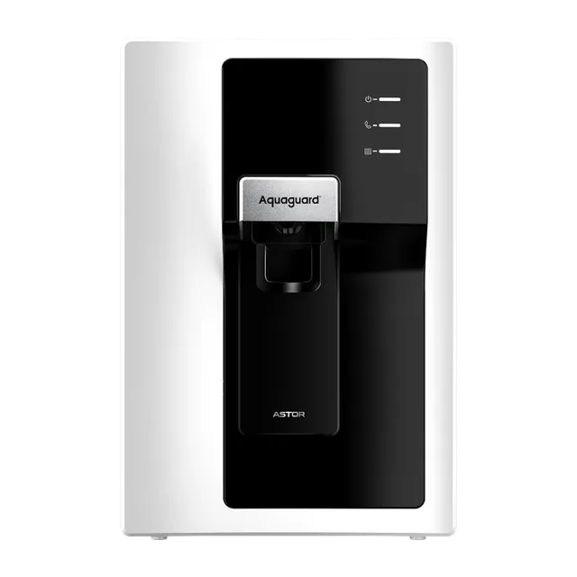 Aquaguard Astor 6.2L RO + UV + MTDS + Alkaline Smart Water Purifier with 9 Stage Purification (Black & White) (OPENBOX)
