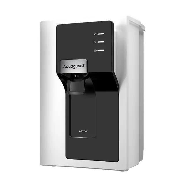 Aquaguard Astor 6.2L RO + UV + MTDS + Alkaline Smart Water Purifier with 9 Stage Purification (Black & White) (OPENBOX)