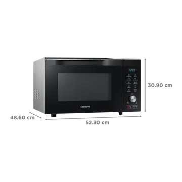 SAMSUNG 32L Convection Microwave Oven with SLIM FRY Technology (MC32A7056QT/TL, Black) (OPENBOX)