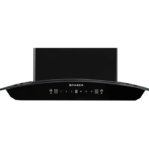 FABER SUNNY IN HC SC FL LG 90cm 1200m3/hr Ducted Auto Clean Wall Mounted Chimney with Touch & Gesture Control (Black) (OPENBOX)
