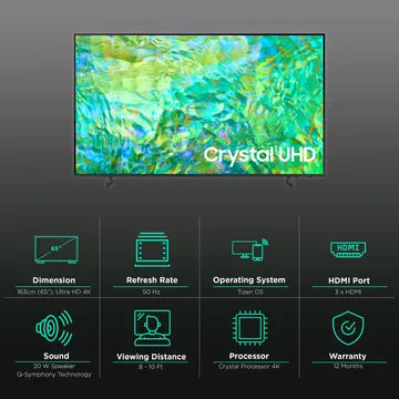 Samsung LED 163CM UA65CU8000 UHD/4K (OPENBOX)